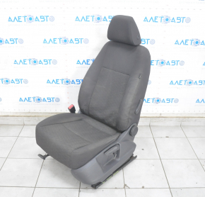 Driver's seat VW Tiguan 09-17 without airbag, cloth black, mechanical, for dry cleaning