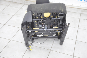 Passenger seat VW Tiguan 09-17 without airbag, cloth black, mechanical, for dry cleaning, scratches, shot