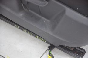Passenger seat VW Tiguan 09-17 without airbag, cloth black, mechanical, for dry cleaning, scratches, shot