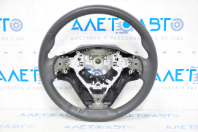 Naked steering wheel Toyota Highlander 14-19 leather, scratches