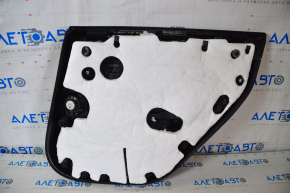 Door trim card rear left Tesla Model 3 18-20 leather black with speaker and window lifter control and door opening button, stains, bumps