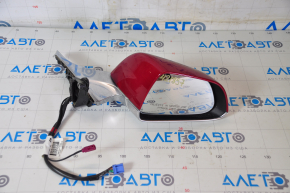 Side mirror right Tesla Model 3 18-20 13+1 pins, heated, auto-dimming, red, chrome, in armor film