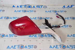 Side mirror right Tesla Model 3 18-20 13+1 pins, heated, auto-dimming, red, chrome, in armor film