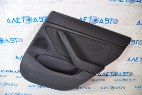 Door trim card rear right Tesla Model 3 18-20 leather black with speaker with window lift control and door opening button, scuffs