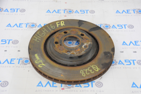 Front right brake disc Toyota Highlander 14-19 328mm, 28mm
