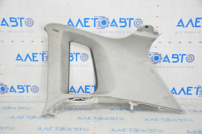 Upper right rear pillar trim VW Tiguan 09-17 gray, without plug, worn, for dry cleaning