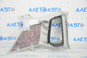 Upper right rear pillar trim VW Tiguan 09-17 gray, without plug, worn, for dry cleaning