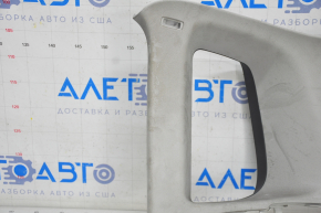 Upper right rear pillar trim VW Tiguan 09-17 gray, without plug, worn, for dry cleaning