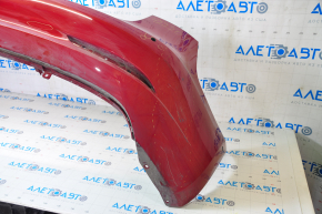 Rear bumper bare Tesla Model 3 18 - red, for parking sensors, scratches, bumps, minor touch-ups, in armor film