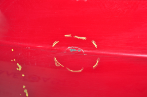 Rear bumper bare Tesla Model 3 18 - red, for parking sensors, scratches, bumps, minor touch-ups, in armor film