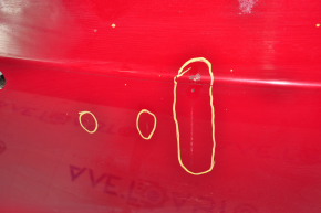 Rear bumper bare Tesla Model 3 18 - red, for parking sensors, scratches, bumps, minor touch-ups, in armor film