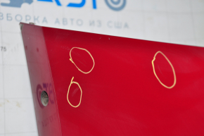 Rear bumper bare Tesla Model 3 18 - red, for parking sensors, scratches, bumps, minor touch-ups, in armor film
