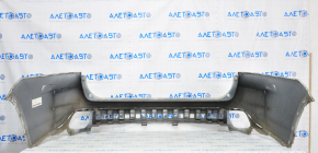 Rear bumper bare Toyota Highlander 14-19 without parking sensors white in film