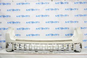 Rear bumper bare Toyota Highlander 14-19 without parking sensors white in film