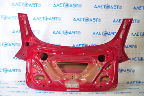 Trunk lid bare Tesla Model 3 18-20 red PMMR, scratches, pokes, scratches on the edge
