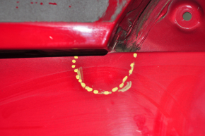 Trunk lid bare Tesla Model 3 18-20 red PMMR, scratches, pokes, scratches on the edge