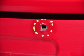 Trunk lid bare Tesla Model 3 18-20 red PMMR, scratches, pokes, scratches on the edge