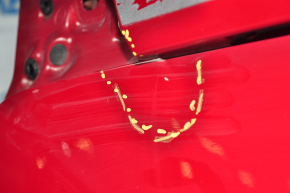 Trunk lid bare Tesla Model 3 18-20 red PMMR, scratches, pokes, scratches on the edge