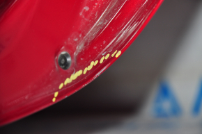 Trunk lid bare Tesla Model 3 18-20 red PMMR, scratches, pokes, scratches on the edge