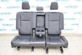 Rear row of seats 2 row Toyota Highlander 14-16 leather black