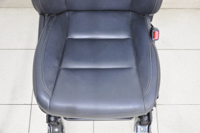 Passenger seat Toyota Highlander 14-16 with airbag, leather black, mechanical