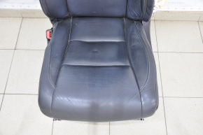 Driver's seat Toyota Highlander 14-19 without airbag, electric, leather black, shot