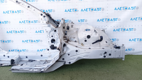 Front left quarter Lexus IS 14-20 with central pillar, white