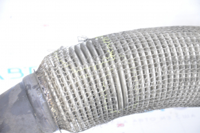 Intake pipe with catalytic converters VW Tiguan 09-17 dented rear catalytic converter, torn mesh