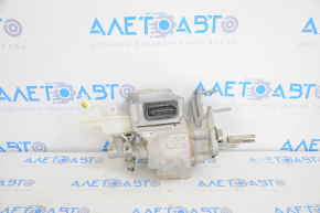 Master brake cylinder with vacuum booster assembly Nissan Leaf 13-17 no chip fragments, crack in tank, no cover