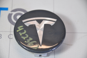 Tesla Model 3 Wheel Center Cap 18-Type 1, Gray, Scratches
