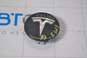 Tesla Model 3 Wheel Center Cap 18-Type 1, Gray, Scratches