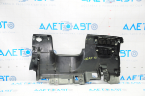 Driver's knee pad Nissan Leaf 13-17 black, broken crepe, scratches