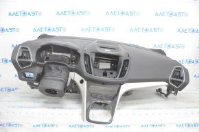 Torpedo front panel with AIRBAG Ford C-max MK2 13-18 black