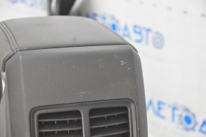 Central console armrest Ford C-max MK2 13-18 leather black, scratches, missing socket cover