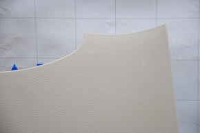Driver's knee pad Nissan Rogue 14-20 beige, broken crepe, whitened plastic