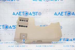 Driver's knee pad Nissan Rogue 14-20 beige, plastic turned white