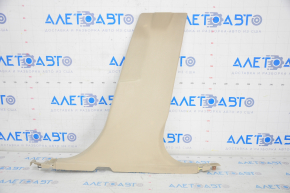 Lower right center pillar trim Ford Fusion mk5 13-20 beige, plastic turned white, broken fastener