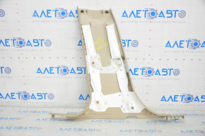 Lower right center pillar trim Ford Fusion mk5 13-20 beige, plastic turned white, broken fastener