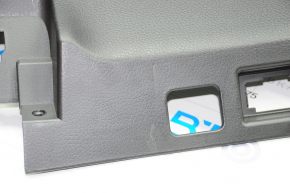 Driver's knee pad Nissan Rogue Sport 17-19 black, broken crepe, scratches