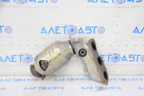 Exhaust manifold rear with catalytic converter Toyota Highlander 14-16 3.5