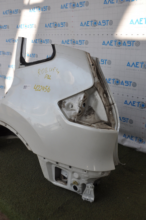 Quarter wing rear left Nissan Rogue 14-20 white, pokes