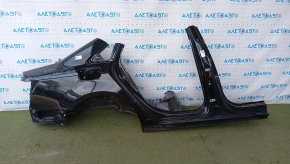 Quarter wing rear right Audi A4 B9 17-25 with central pillar, black, painted, butt