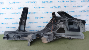 Quarter wing rear right Audi A4 B9 17-25 with central pillar, black, painted, butt