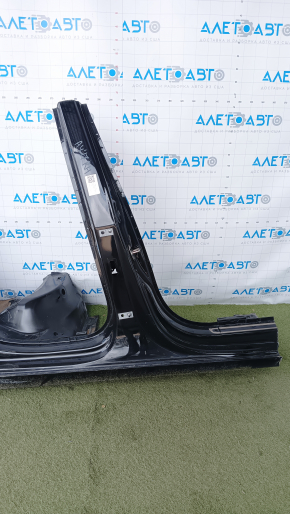 Quarter wing rear right Audi A4 B9 17-25 with central pillar, black, painted, butt