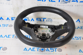 Steering wheel naked Tesla Model 3 18- leather black without heating, scratches