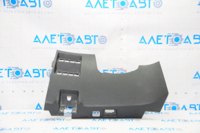 Driver's knee pad Nissan Rogue 14-20 black, type 1, broken crepe, scratches
