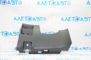 Driver's knee pad Nissan Rogue 14-20 black, type 1, broken crepe, scratches