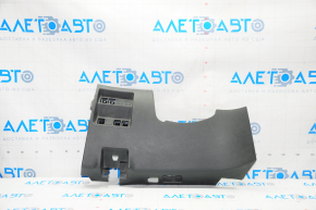 Driver's knee pad Nissan Rogue 14-20 black, type 1, broken crepe, scratches