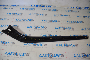 Center console trim right Tesla Model 3 18- leather black, bumpers