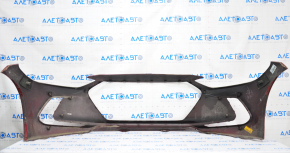 Front bumper bare Hyundai Elantra AD 17-18 prerest red, scratches, cracked